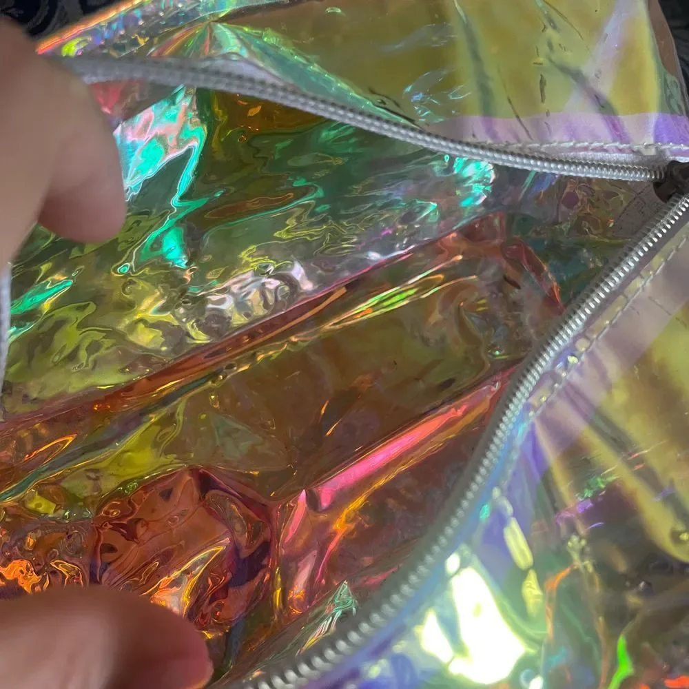 Anastasia Beverly Hills Iridescent Cosmetic zippered‎ plastic Pouch Bag Sephora